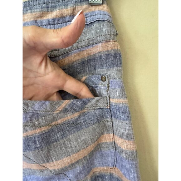 Toad‎ & Co Women's Far Flung Linen Shorts Sz 14 Casual Walking Everyday Summer - Picture 9 of 16